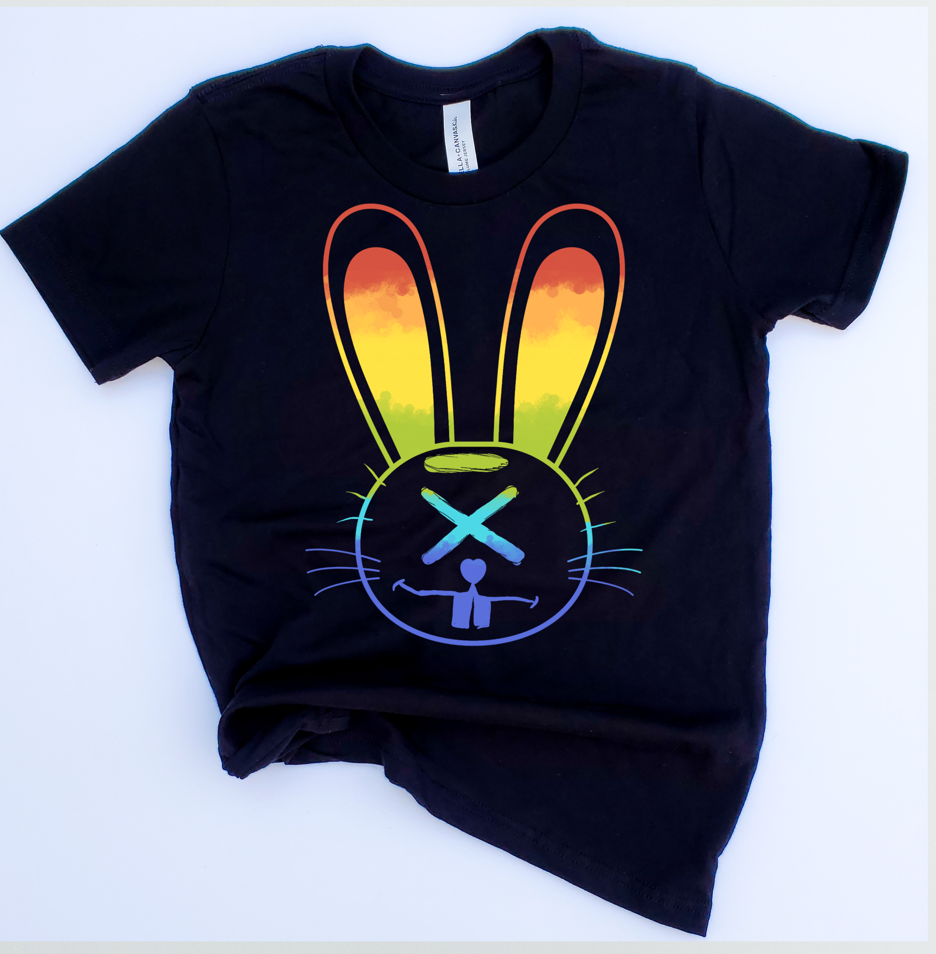 El Conejo Rainbow Toddler Short Sleeve Tee