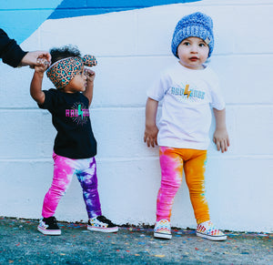 RAD BABE White Toddler Short Sleeve Tee