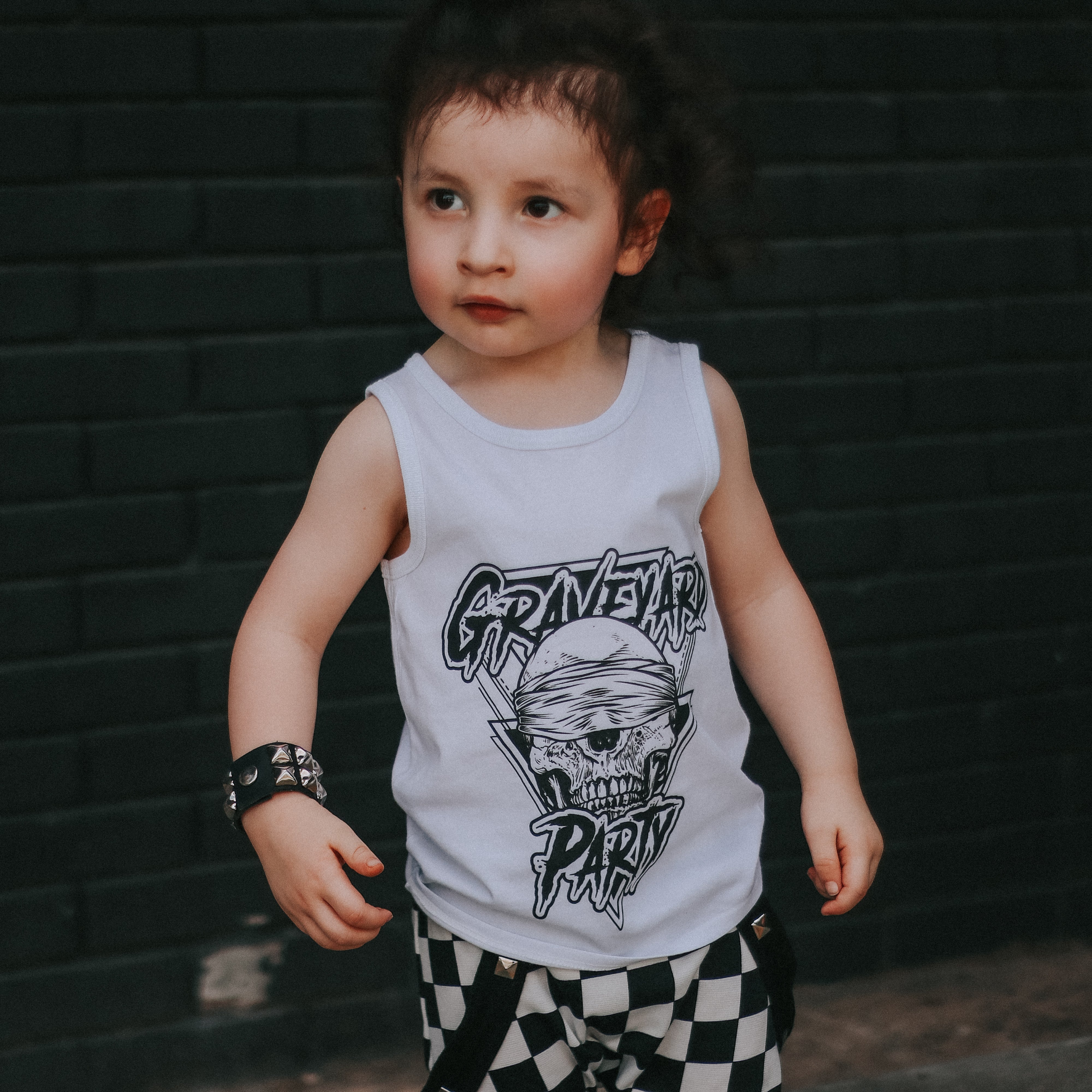 Graveyard Kids Dude White tank