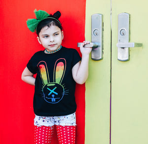 El Conejo Rainbow Toddler Short Sleeve Tee