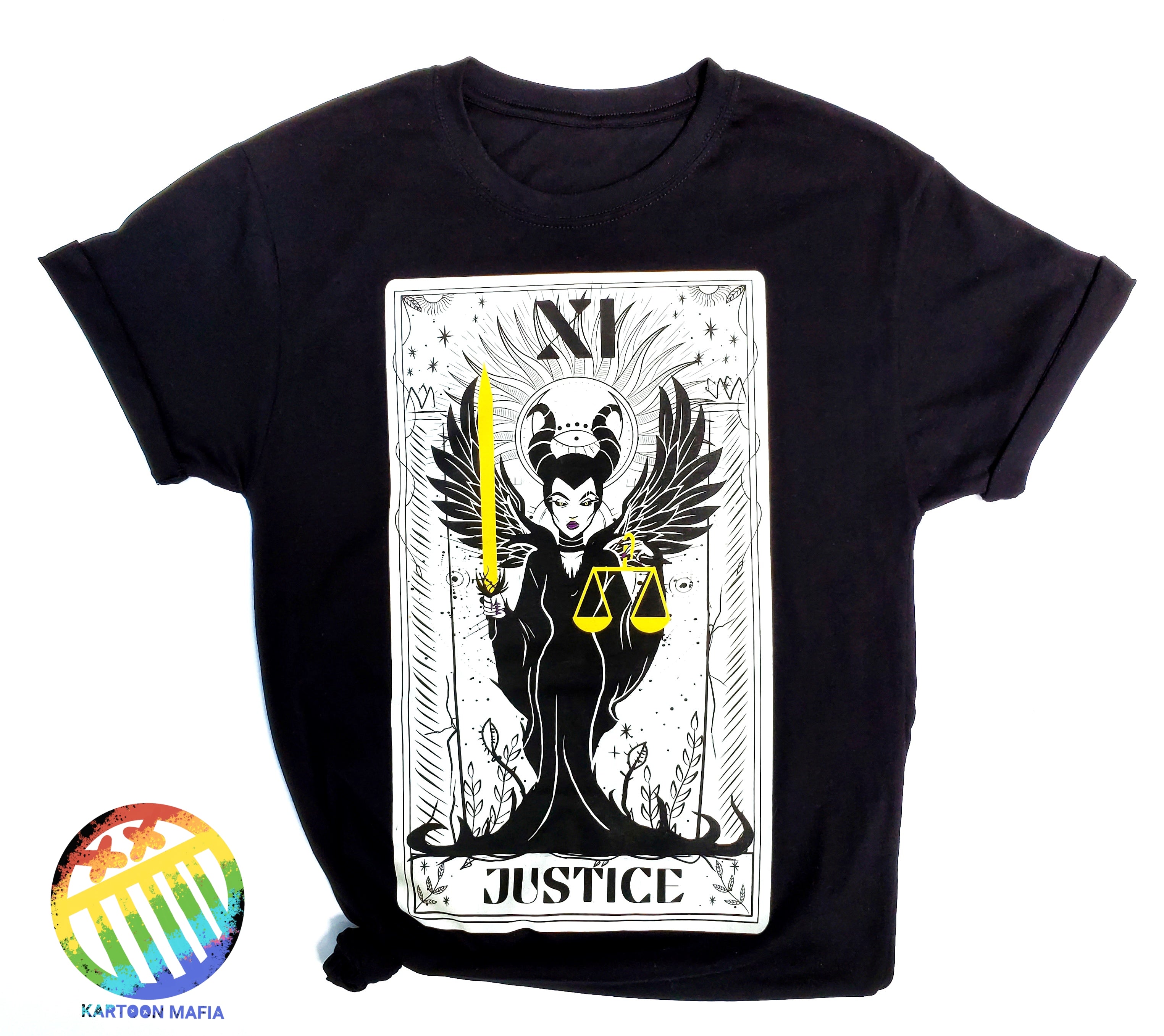 Justice card in Black