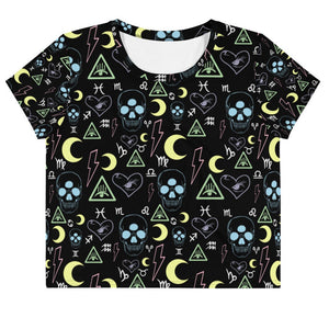 Moon child All-Over Print Crop Top Adult