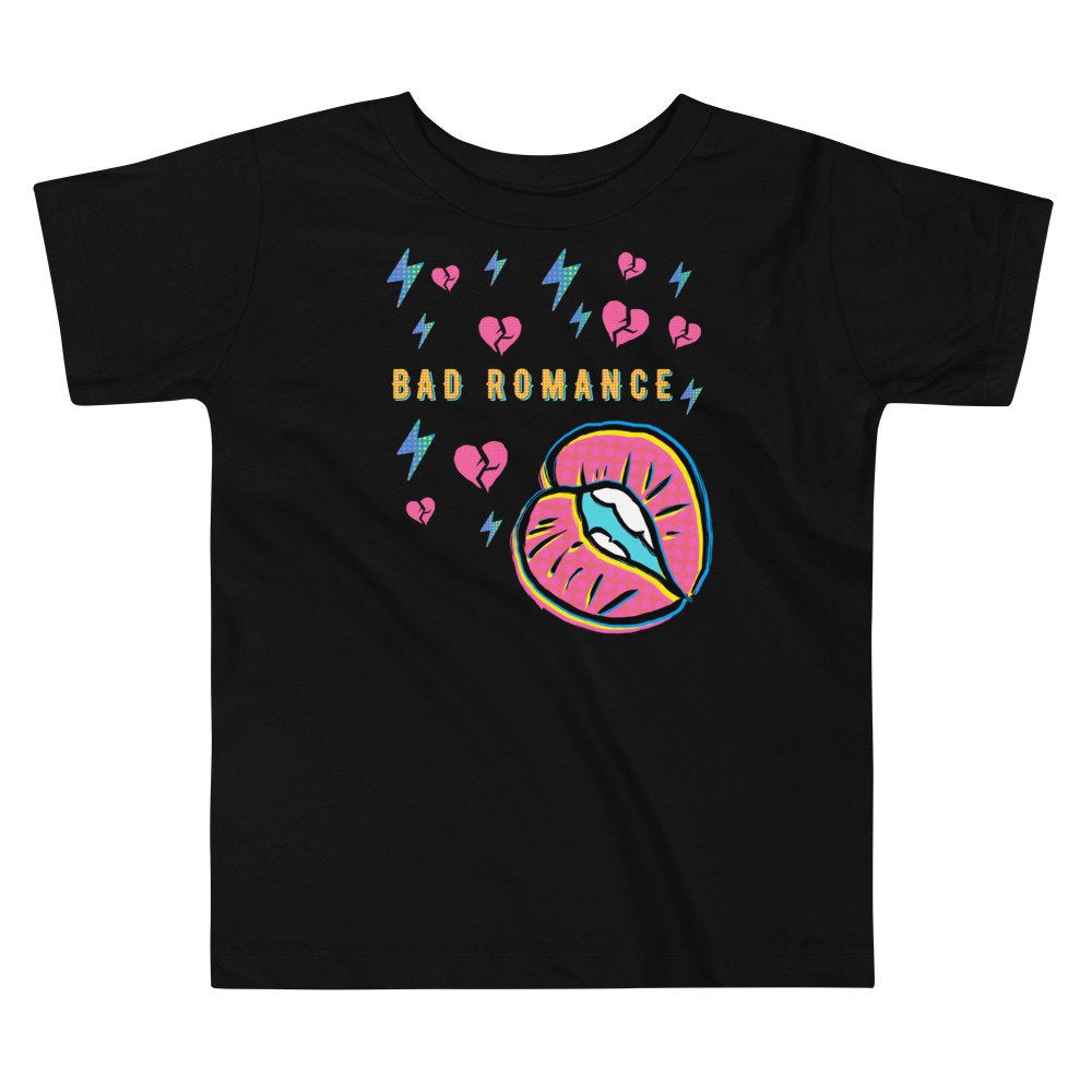 Bad Romance Black Toddler Short Sleeve Tee