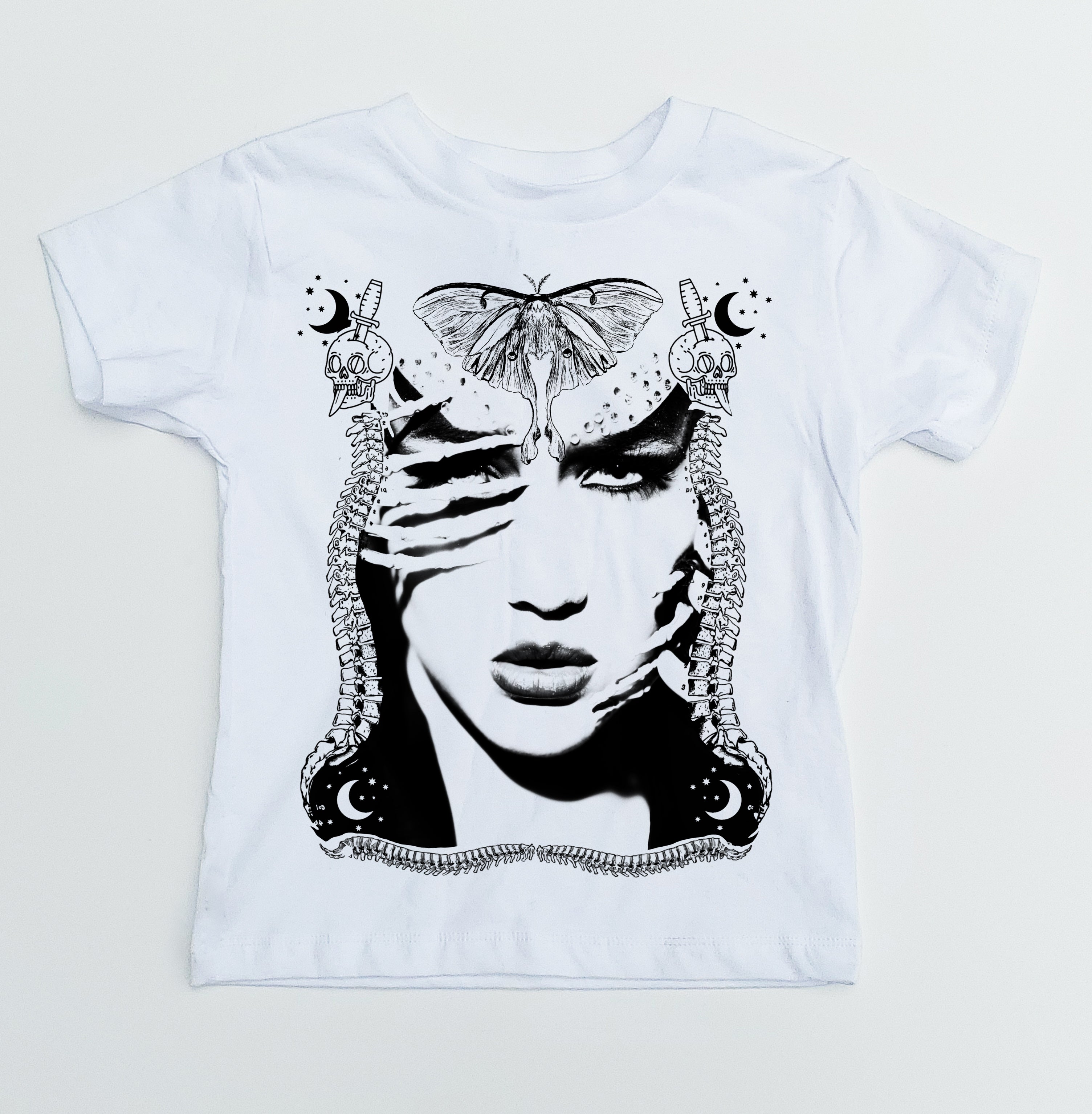 Death Becomes Her White tee